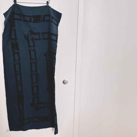 Anine Bing Praia Sarong – Navy Snake Link Print - Picture 3 of 8